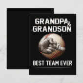 Opa en opa Beste team ooit Kaart (Voorkant / Achterkant)