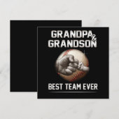 Opa en opa Beste team ooit Kaart (Voorkant / Achterkant)