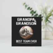 Opa en opa Beste team ooit Kaart (Staand voorkant)
