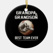 Opa en opa Beste team ooit Keramisch Ornament (Voorkant)