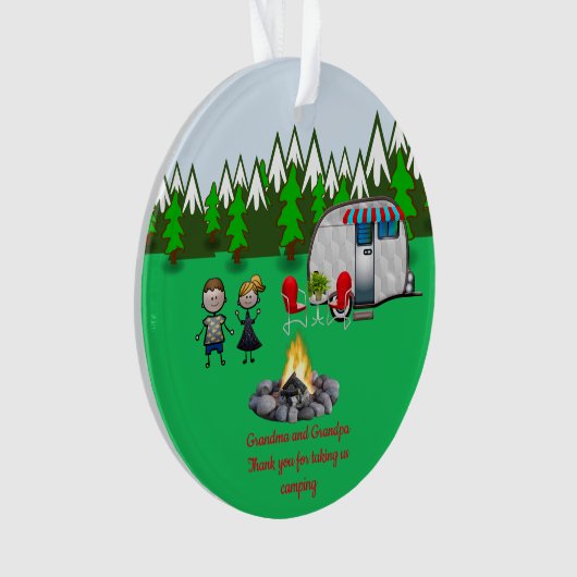 Opa en opa Dank u wel Ornament (voorkant)