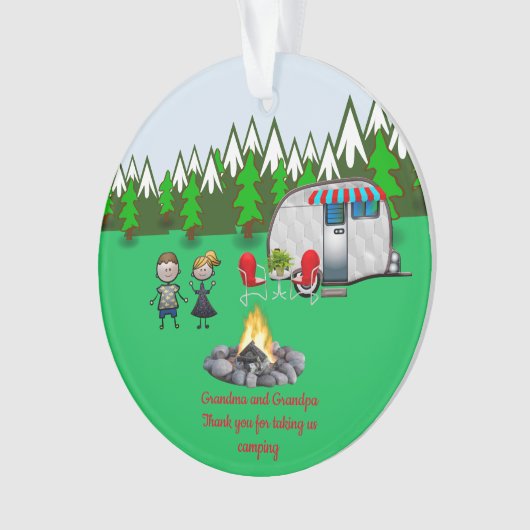 Opa en opa Dank u wel Ornament (voorkant)