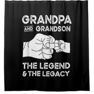 Opa en opa de legende en de erfenis douchegordijn