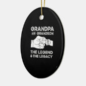 Opa en opa de legende en de erfenis keramisch ornament (Links)