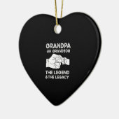 Opa en opa de legende en de erfenis keramisch ornament (Links)