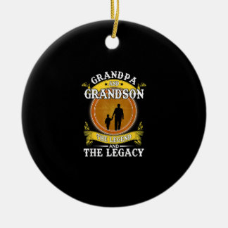 Opa en opa de legende en de erfenis keramisch ornament