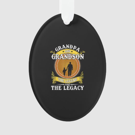 Opa en opa de legende en de erfenis ornament (voorkant)