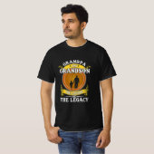 Opa en opa de legende en de erfenis t-shirt (Voorkant volledig)