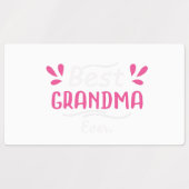 Opa- en opa-stickers/ Beste grootmoeder ooit/ Labels (Design 2)