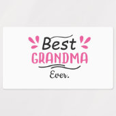 Opa- en opa-stickers/ Beste grootmoeder ooit/ Labels (Design 1)