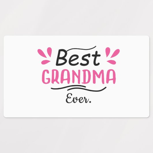 Opa- en opa-stickers/ Beste grootmoeder ooit/ Labels (Design 1)