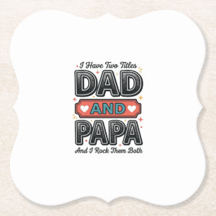 Opa en papa vintage gravure vader cadeau ontwerp_ kartonnen onderzetters