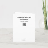 Opa en papa zijn Vaderdag Kaart (Achterkant)