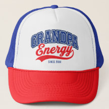 Opa Energie Rood Blauw Retro Sinds Ontwerp