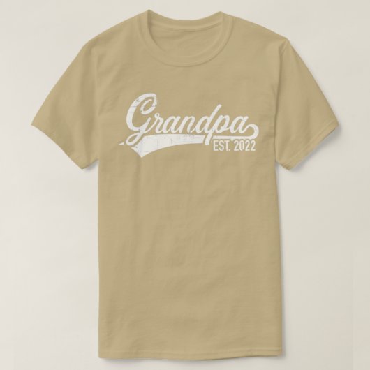 Opa est 2022 voor grootvader t-shirt (Design voorkant)