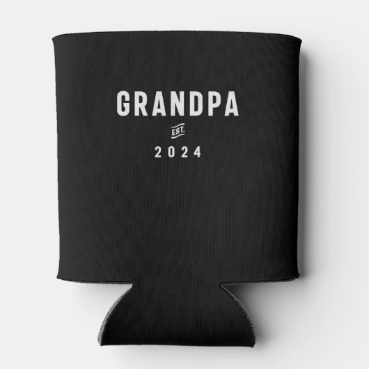 Opa EST 2024 Binnenkort opa zwangerschap Blikjeskoeler (Achterkant)