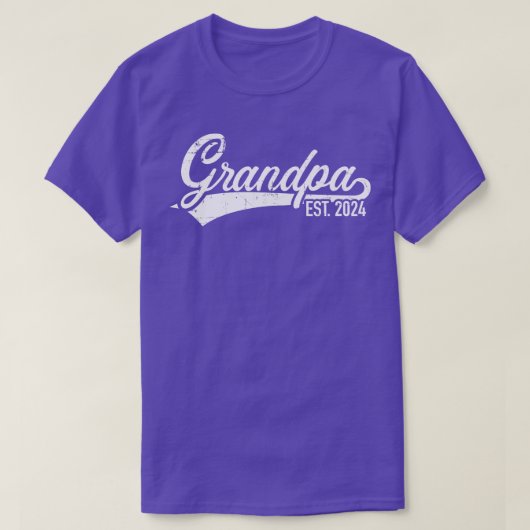 Opa est 2024 voor grootvader t-shirt (Design voorkant)