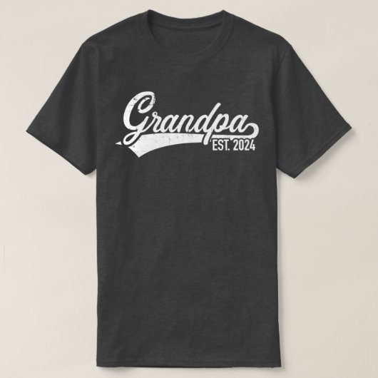 Opa est 2024 voor grootvader t-shirt (Design voorkant)
