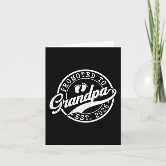 Opa Est 2026 Aankondiging Bevorderd Tot Opa (Voorkant)