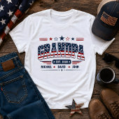 Opa Est 2026 Amerikaanse vlag Aangepaste kindernaa T-shirt