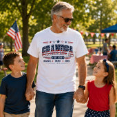 Opa Est 2026 Amerikaanse vlag Aangepaste kindernaa T-shirt