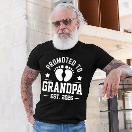 Opa Est. 2026, Zwangerschapsaankondiging Opa T-shirt
