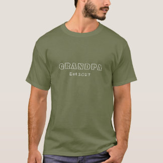 Opa Est. 207 T-shirt | Cadeau voor toekomstige opa