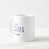 Opa Est. 20XX Grote Opa cadeau idee Koffiemok (Voorkant links)