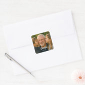 opa EST aangepaste foto Vierkante Sticker (Envelop)