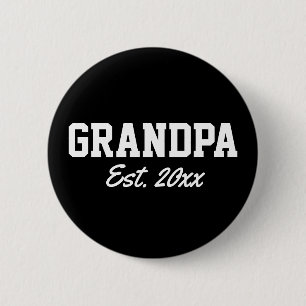 "Opa - est. date" nieuwheid Ronde Button 5,7 Cm
