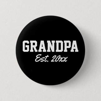 "Opa - est. date" nieuwheid Ronde Button 5,7 Cm
