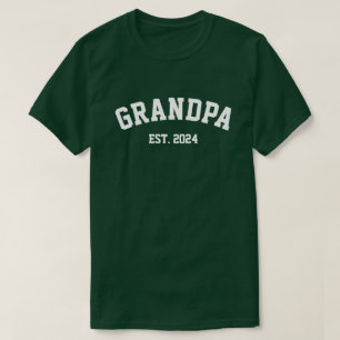 Opa Est. Datum, Gepersonaliseerde nieuwe grootvade T-shirt