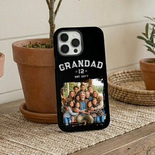 Opa Est Jaar Foto Varsity Totaal Grootouders Erfen iPhone 16 Pro Max Hoesje