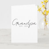 Opa EST Jaar Zoete Aankondiging Script Ontwerp (Gele Bloem)