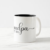 Opa Est, persoonlijke opa-cadeaus Tweekleurige Koffiemok (Voorkant rechts)