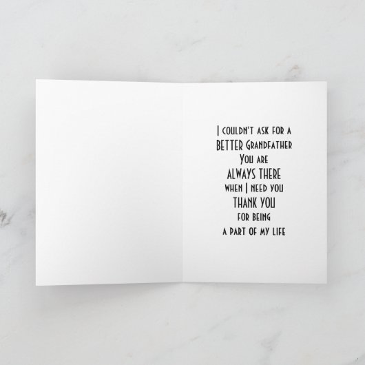 Opa Fathers Day Kaart (Binnen)