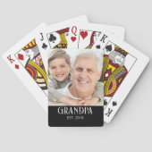 Opa Foto Cadeau Pokerkaarten (Achterkant)