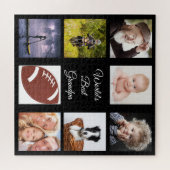Opa Foto collage beste opa zwart Legpuzzel (Horizontaal)