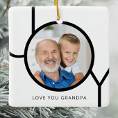 Opa Foto Kerstmis Keramisch Ornament