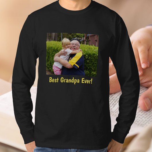 Opa Foto T-Shirt Kerstcadeau Opa
