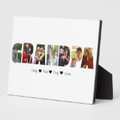 Opa fotocollage Plaque met 7 foto's Fotoplaat (Zijkant)