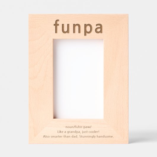 Opa Funny Definition geëtst Afbeelding Lijst Gegraveerde Lijstjes (Voorkant)