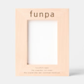 Opa Funny Definition geëtst Afbeelding Lijst Gegraveerde Lijstjes (Voorkant)