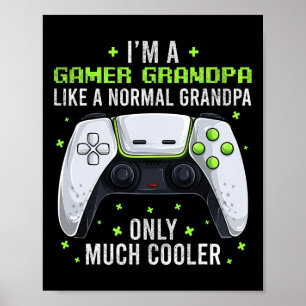 Opa Gaming Gaming Shirt Grappige Video Game Gamer Poster