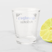 Opa geneeskunde grappige medicatie shot glas (Achterkant)