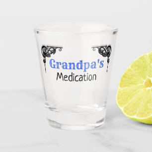 Opa geneeskunde grappige medicatie shot glas
