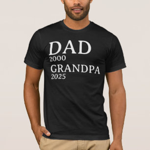Opa gepersonaliseerde jaren op maat t-shirt