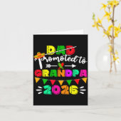 Opa gepromoveerd tot opa 2026 cinco de mayo kaart (Gele Bloem)