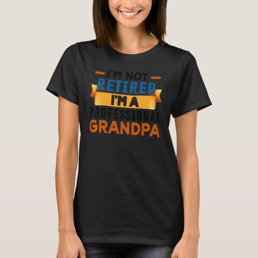 Opa Gestopt Voor Mannen Vaderdag T-shirt (Voorkant)