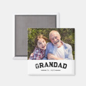 Opa Gevestigd Foto Cadeau Magneet (Voorkant / Achterkant)